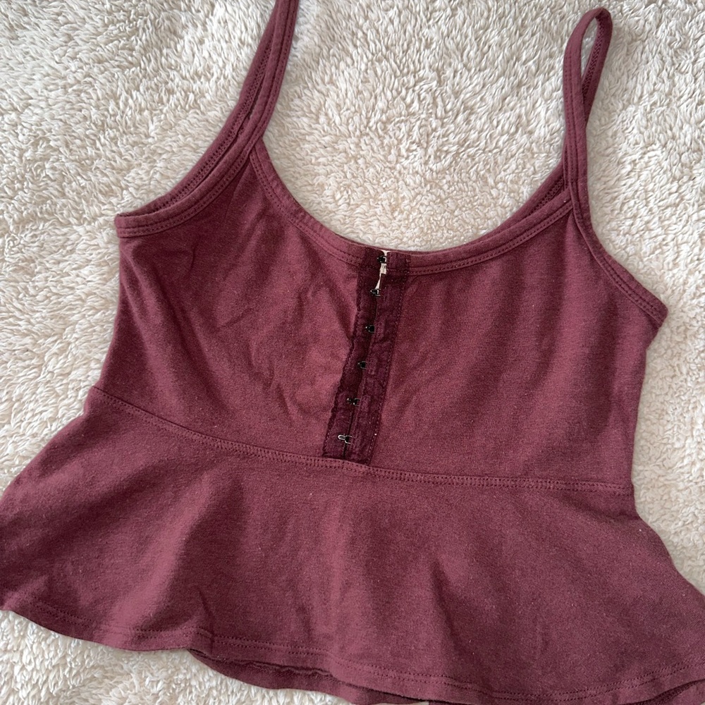 Urban Outfitters Truly Madly Deeply Peplum Tank | Size S
